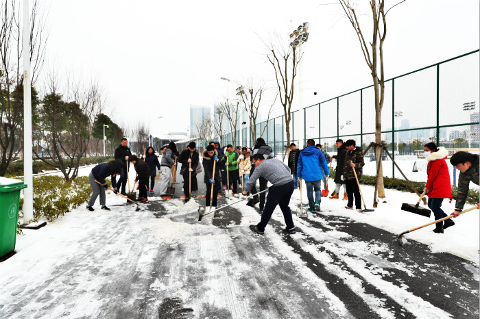 一場雪，體育中心美得不要不要的 但最美的風(fēng)景還是他們(圖13)