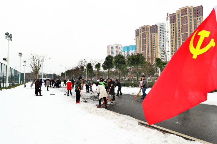 一場雪，體育中心美得不要不要的</br>但最美的風景還是他們(圖7)